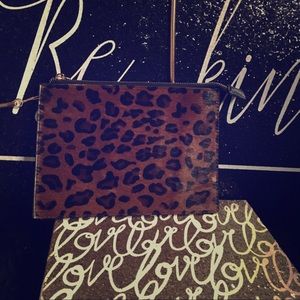 Leopard baby soft fur clutch